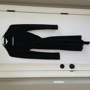 DVF Black Wrap Dress Size 8.